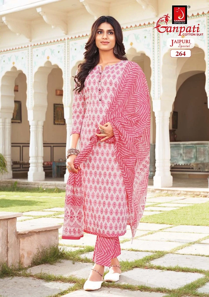 Ganpati Jaipuri Special Vol 11 Cotton Wholesale Salwar Suit Catalog — Wholesale Salwar Suits, Ganpati wholesale from Surat - Gallery Image 3